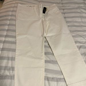 NWT. White Talbots Pants.